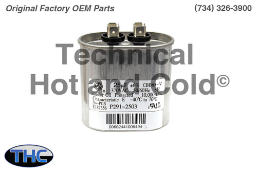 Carrier P291-2503 Single Run Capacitor Image 1
