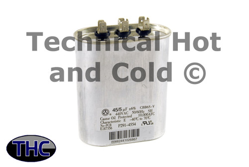 Carrier P291-4554 Dual Run Capacitor Image 1
