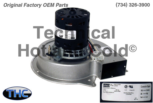Lennox 43W85 Draft Inducer Motor Assembly Image 1