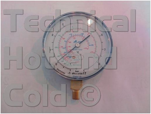 Schimpke 5300772 Low Pressure Gauge - Blue Image 1