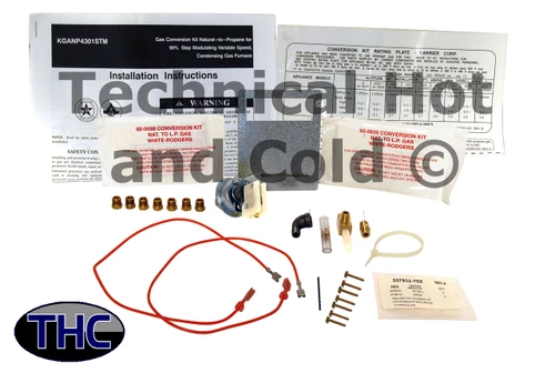 Carrier KGANP4301STM Conversion Kit Natural Gas to Propane Image 1