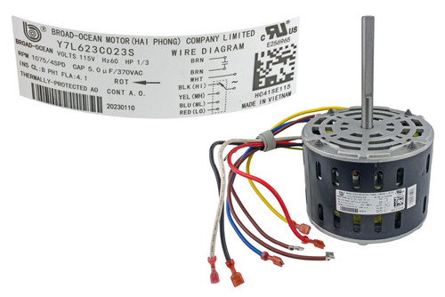 Carrier HC41SE115 Blower Motor Image 1