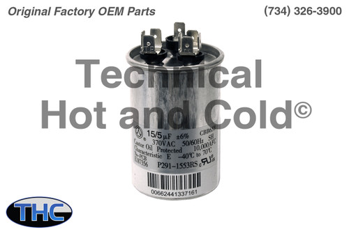 Carrier P291-1553RS Dual Run Capacitor Image 1