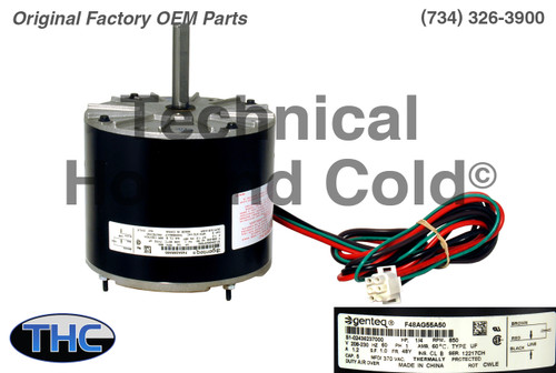 York Coleman S1-02436237000 Fan Motor Image 1