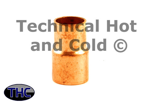 Universal Parts 7-8RC 7/8" Copper ACR Reducing Coupler Image 1