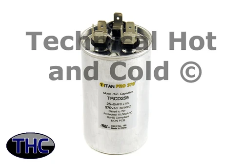 First Company E1500 Dual Run Capacitor Image 1