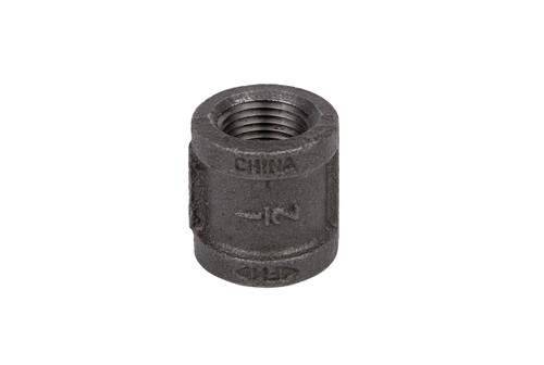 Universal Parts 05015BLMTC 1/2" Black Pipe Coupling Image 1