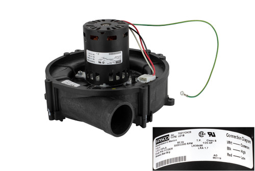 ICP 1172826 Draft Inducer Motor Assembly Kit Image 1