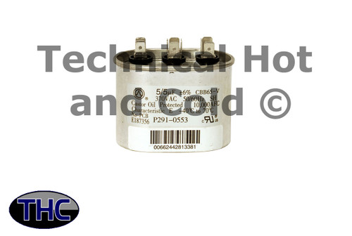 Carrier P291-0553 Dual Run Capacitor Image 1