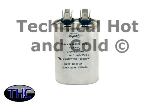Universal Parts CR10X370 Single Run Capacitor Image 1