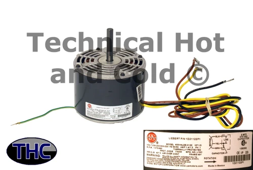 Liebert 1D21122P1 Fan Motor Image 1