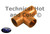 Universal Parts W-4017 ACR Copper 3/4" Tee Image 2