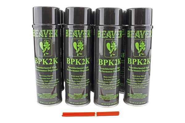 Beaver Research BPK-2K High Performance Cleaner & Solvent Degreaser (12 Pack)
