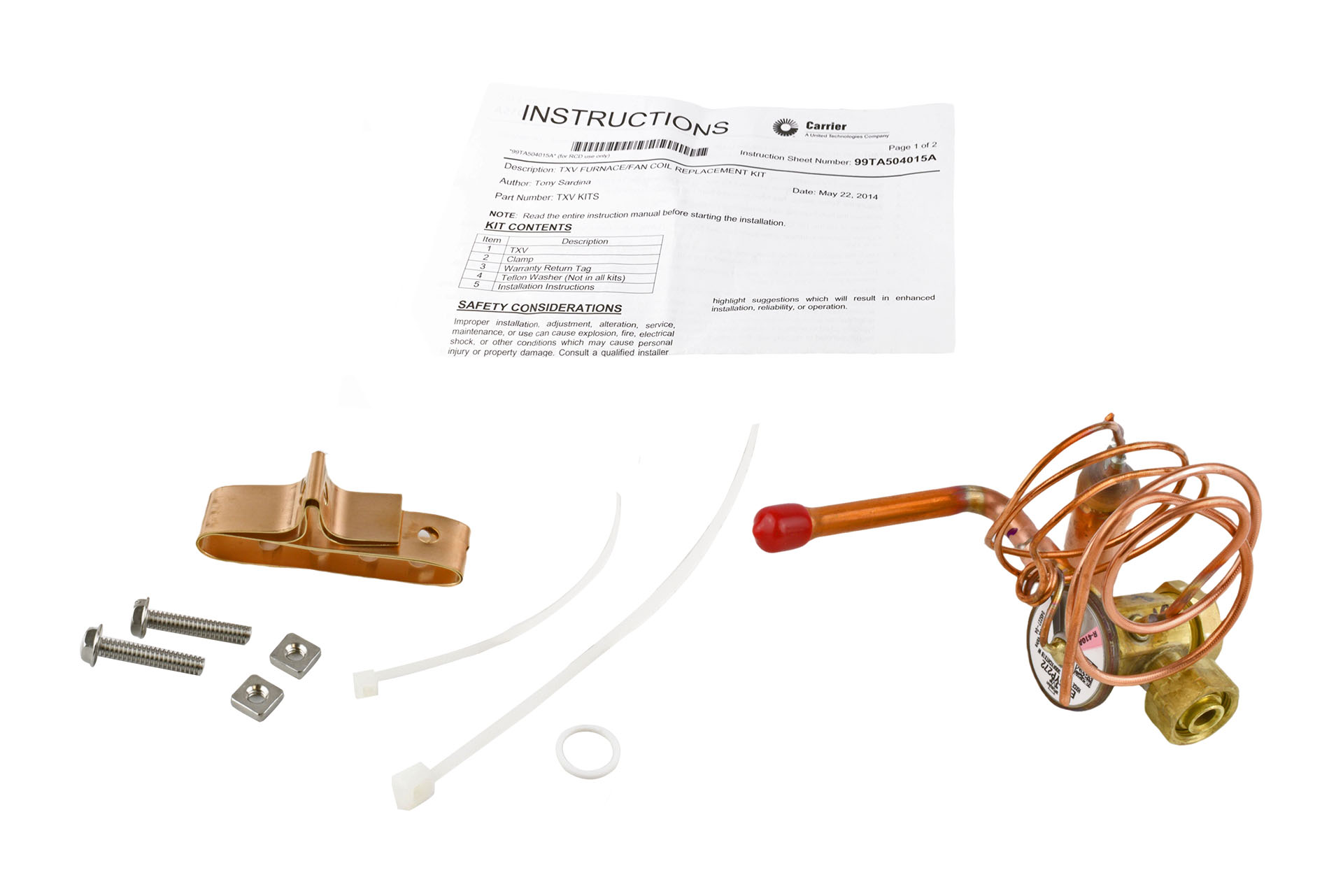 Carrier 340620-704 Thermal Expansion Valve Kit - Technical Hot