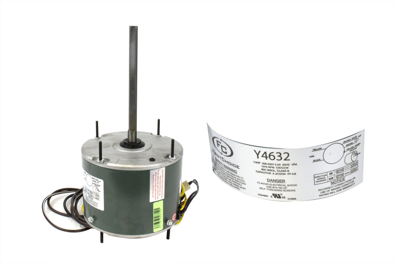 Lennox Y4632 Condenser Fan Motor - Technical Hot & Cold Parts