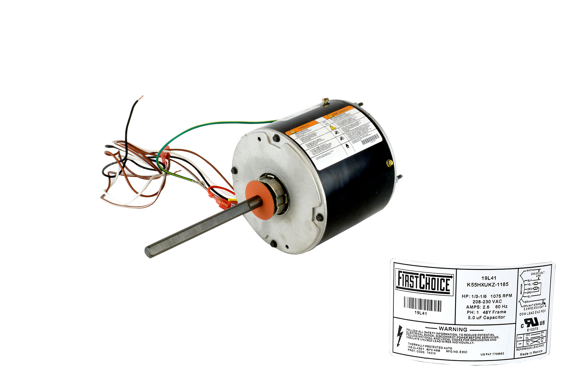 fランボール Lennox 19L41 Condenser Fan Motor - Technical Hot & Cold Parts