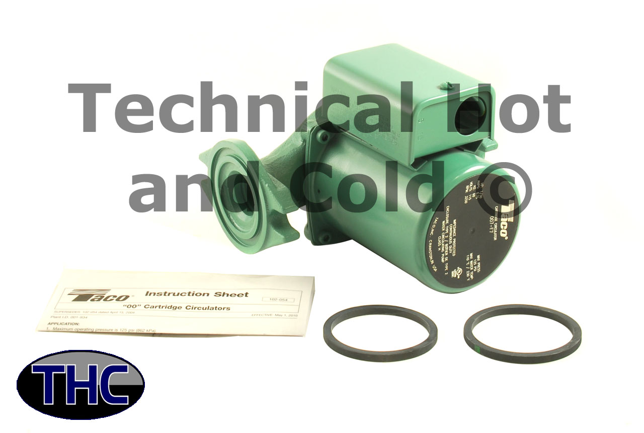 Taco 007-F7 Pump Circulator - Technical Hot & Cold Parts