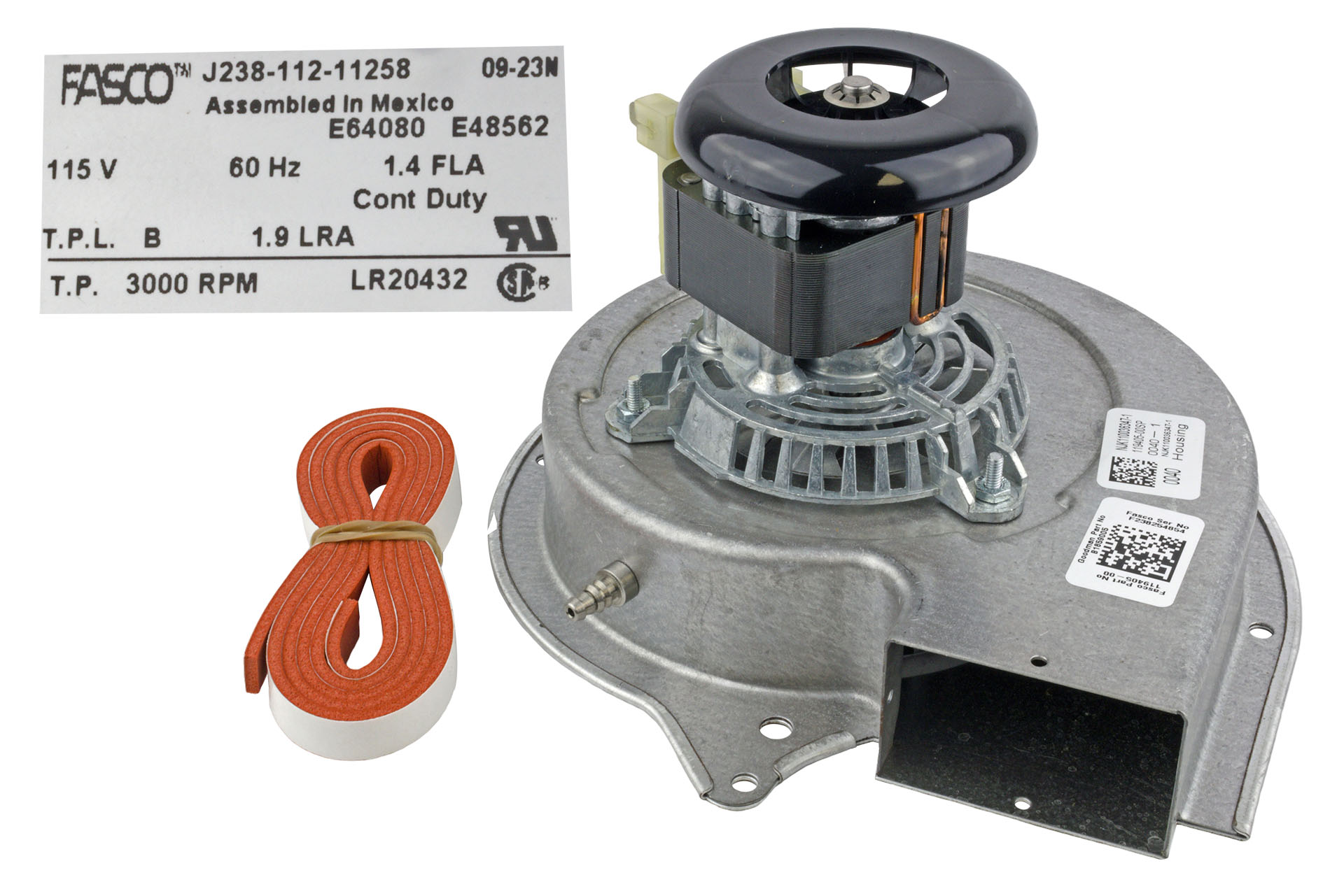 Goodman Amana B1859005S Draft Inducer Motor Assembly - Technical