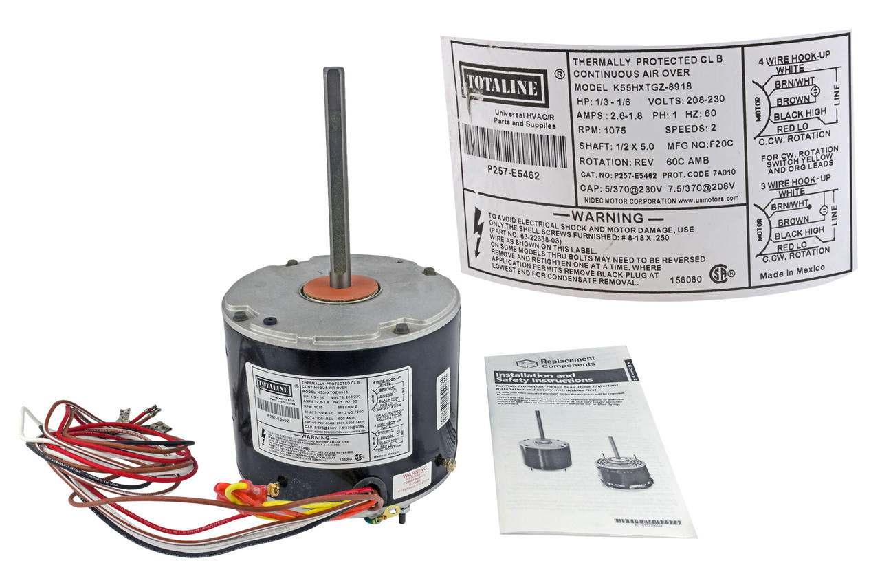 Wiring Diagram Carrier Compressor Fan Motor Carrier/Dayton/Genteq
