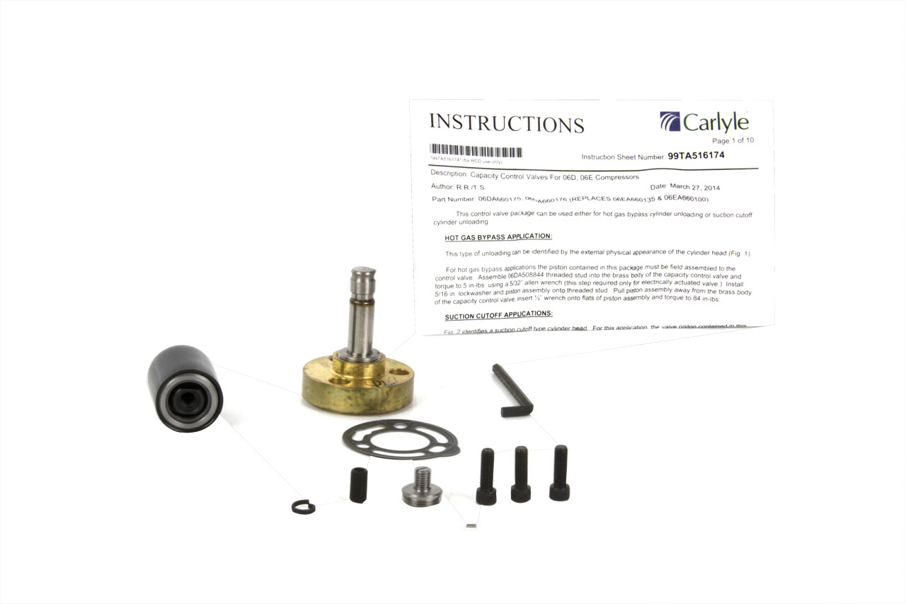Carlyle 06DA660175 Capacity Control Valve - Technical Hot & Cold Parts