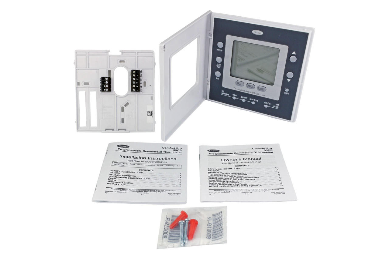 Carrier 33CSCPACHP-01 Comfort Pro Programmable Commercial Thermostat