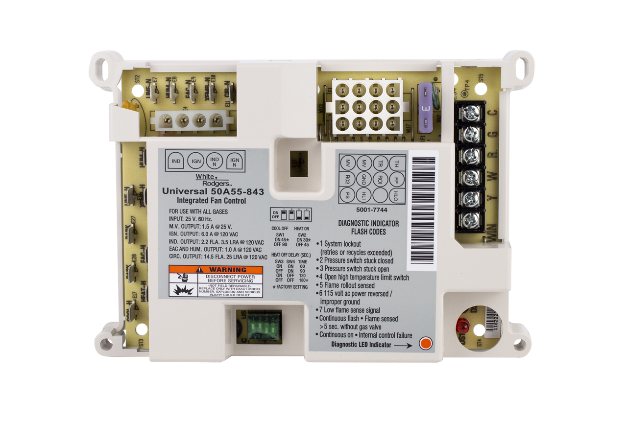 White-Rodgers 50A55-843 Integrated Furnace Control Board