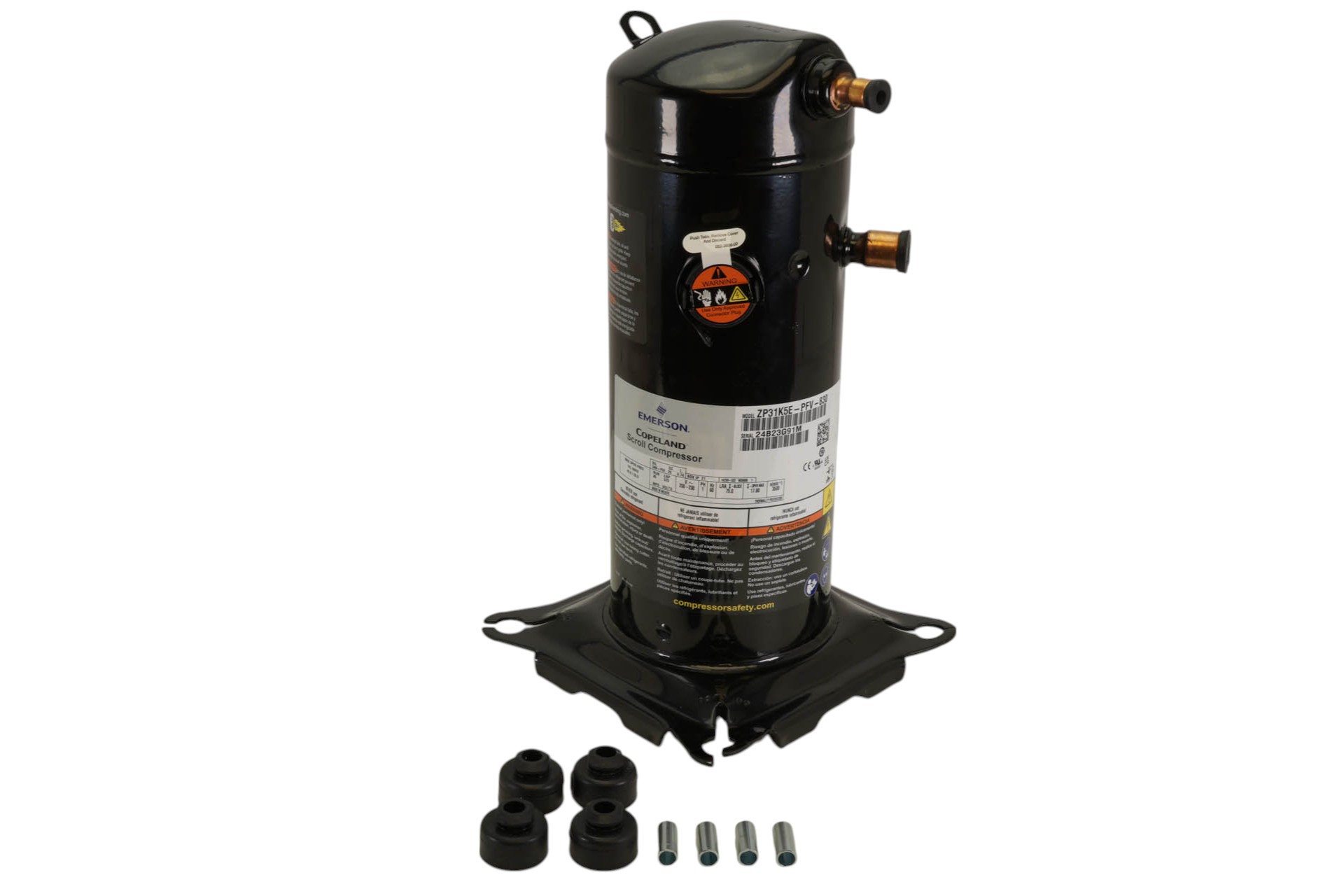 Carrier ZP31K5E-PFV-830 Compressor - Technical Hot & Cold Parts