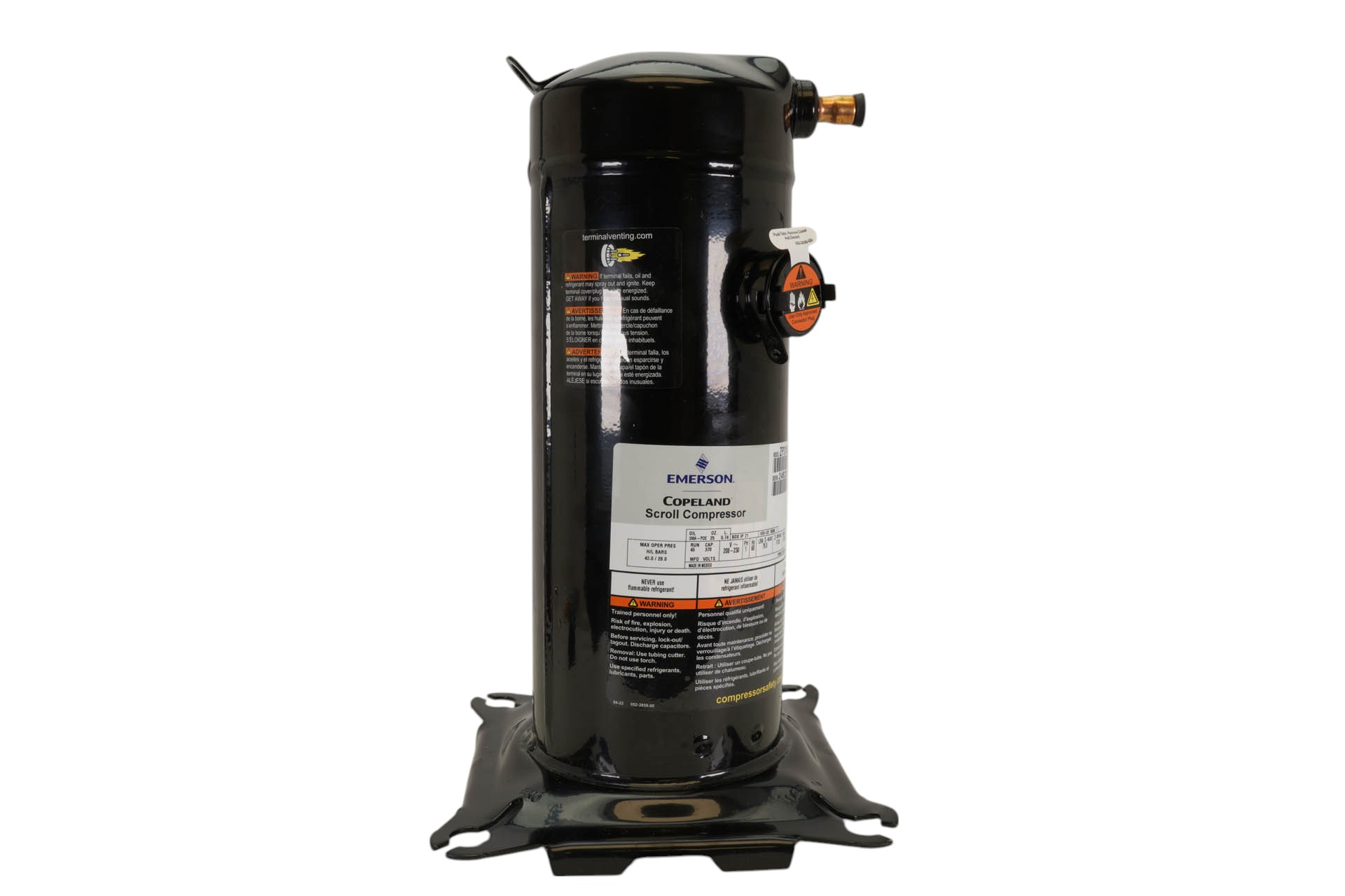 Carrier ZP31K5E-PFV-830 Compressor - Technical Hot & Cold Parts