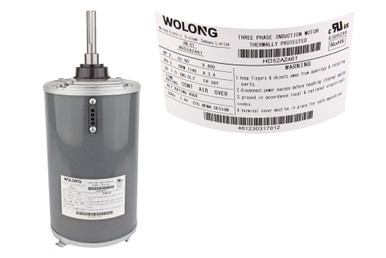Carrier HD52AZ461 Motor 2Hp 56Fr 460 3Ph - Technical Hot & Cold Parts