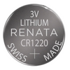 Renata CR1220 - CR1220.IB Battery - 3 Volt 38mAh Lithium - Bulk - 50 Pieces