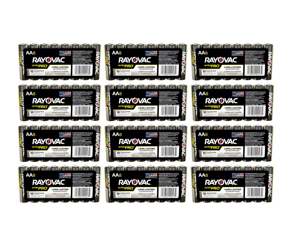 Rayovac AA Ultra Pro Battery - AL-AA - RAYALAA-SH (12 Packs of 8)