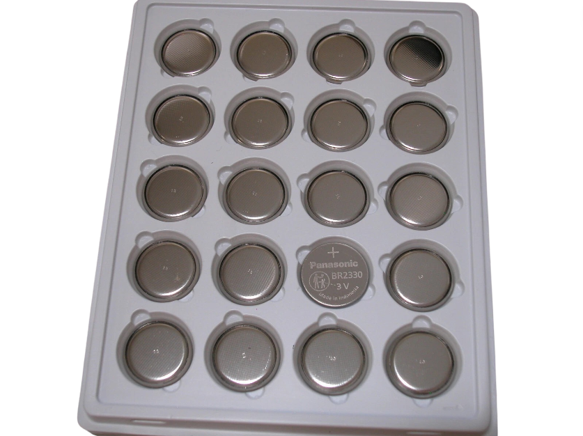 Panasonic BR2330 Battery - 3 Volt 255mAh Lithium Coin Cell - 20 Pieces