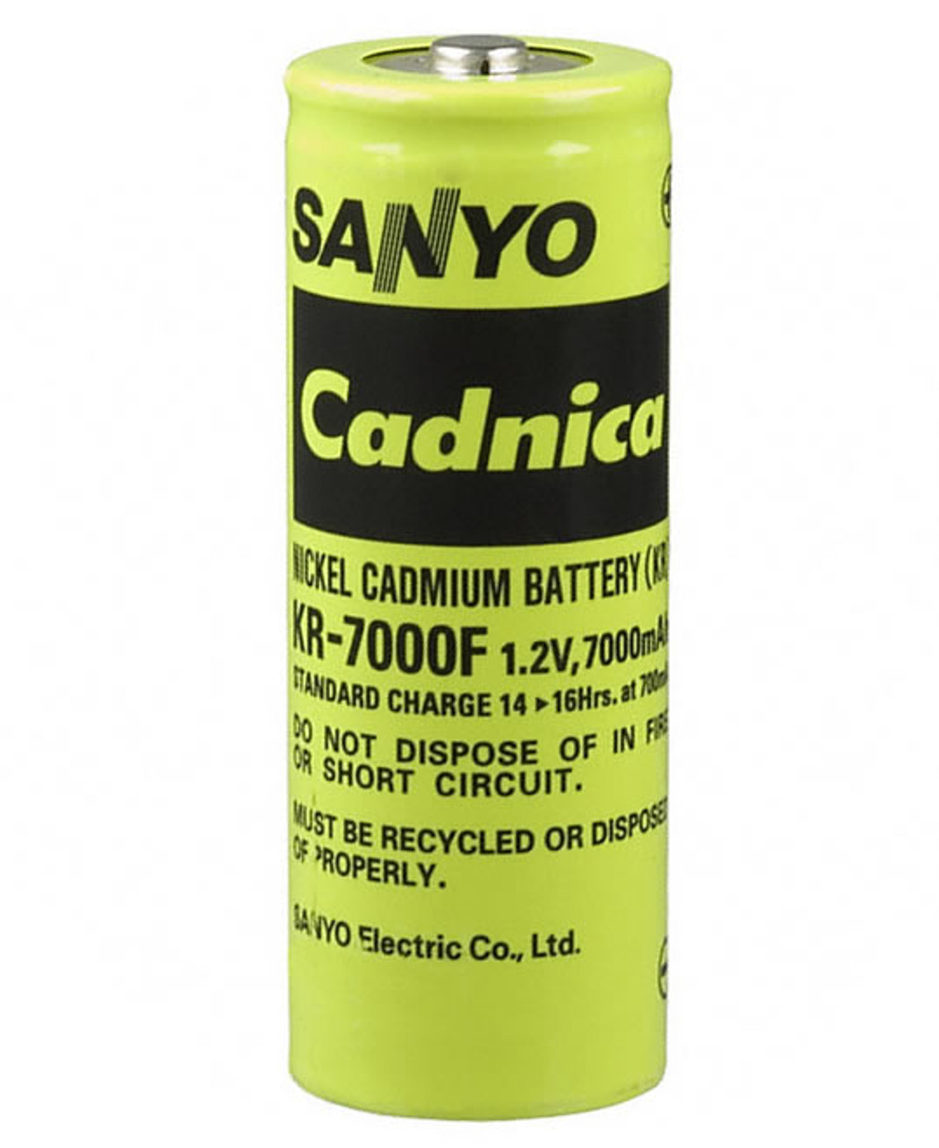 Panasonic KR-7000F F Cell Battery - 10 Pieces - 1.2 Volt 7000mAh NiCd High Temp