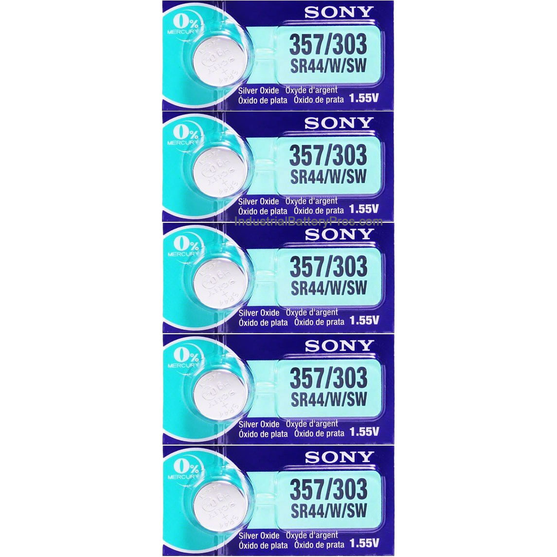 muRata Sony SR44SW - 303 - 357 Button - Watch Battery - 100 Pieces