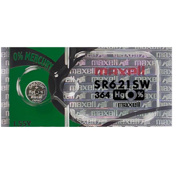 muRata Sony SR621SW - 364 Button - Watch Battery Replacement - 100 Pieces