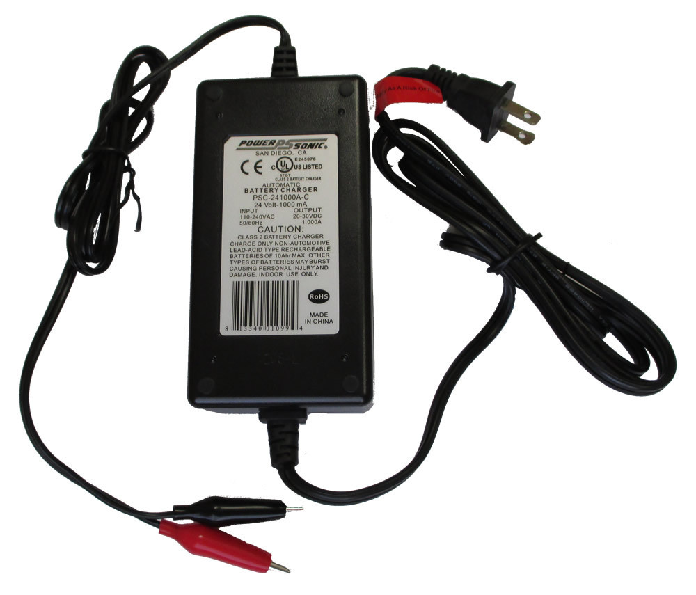 PSC-241000A-C Power-sonic Battery Charger - 24 Volt 1000mA SLA