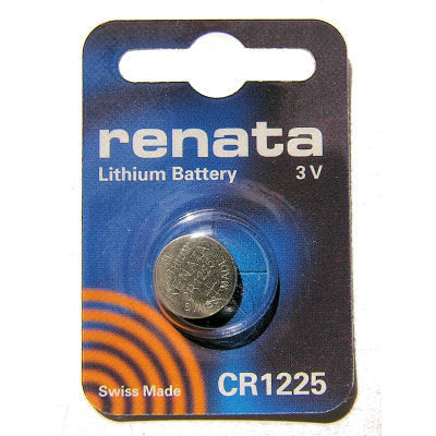 Renata CR1225 Battery - 3 Volt 50mAh Lithium Coin Cell - CR1225.SC - 10 Pieces