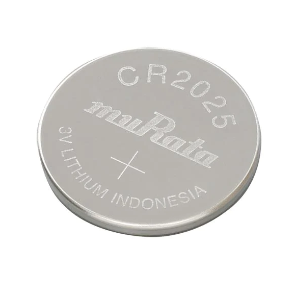 Murata Sony CR2025 3V Lithium Coin Cell Battery - 100 Pieces