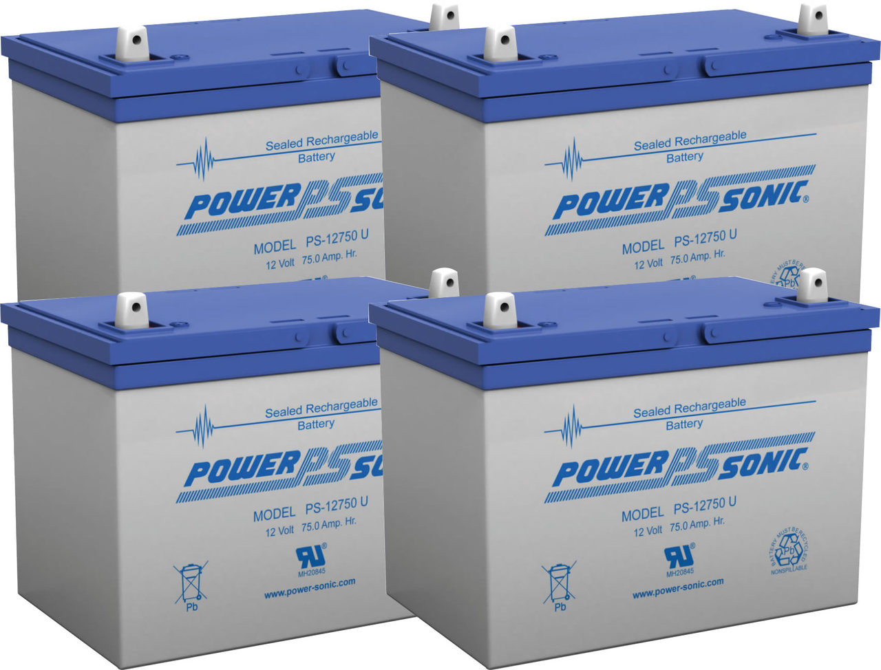 APC RBC14  Replacement Batteries ( 4 pieces of the 12v 75Ah)