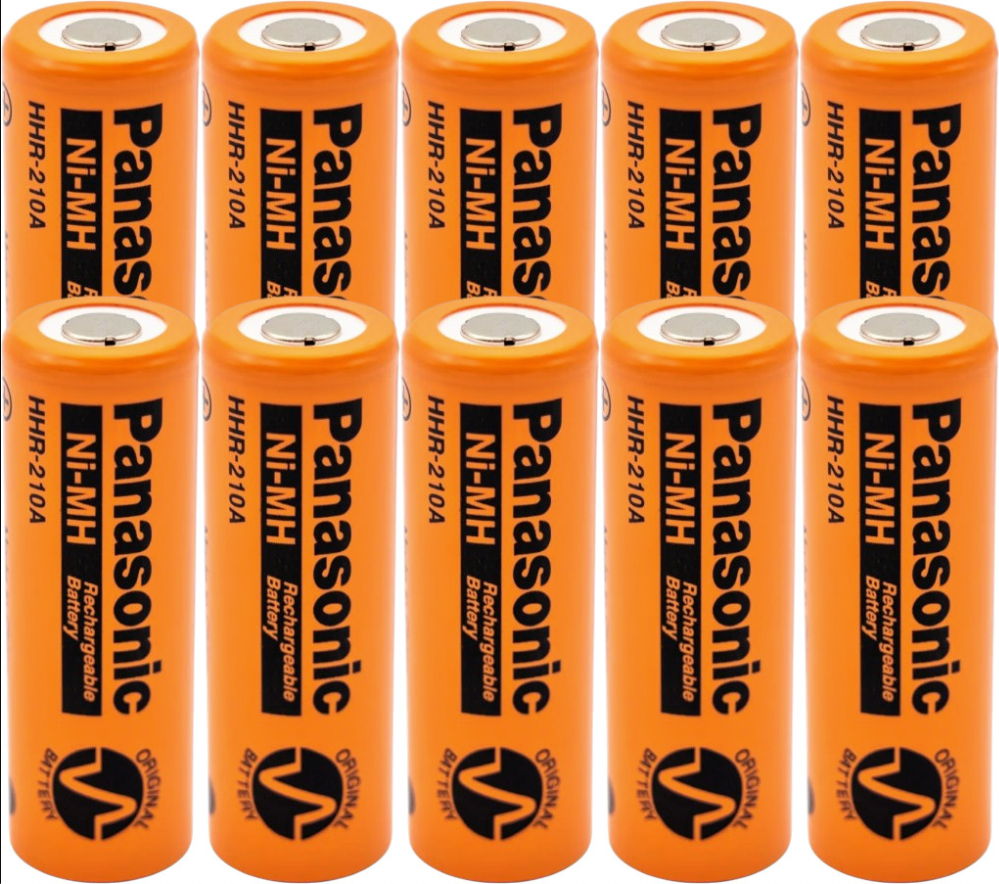 Panasonic HHR-210A A Cell Ni-MH Battery - 1.2 Volt 2200mAh Flat Top