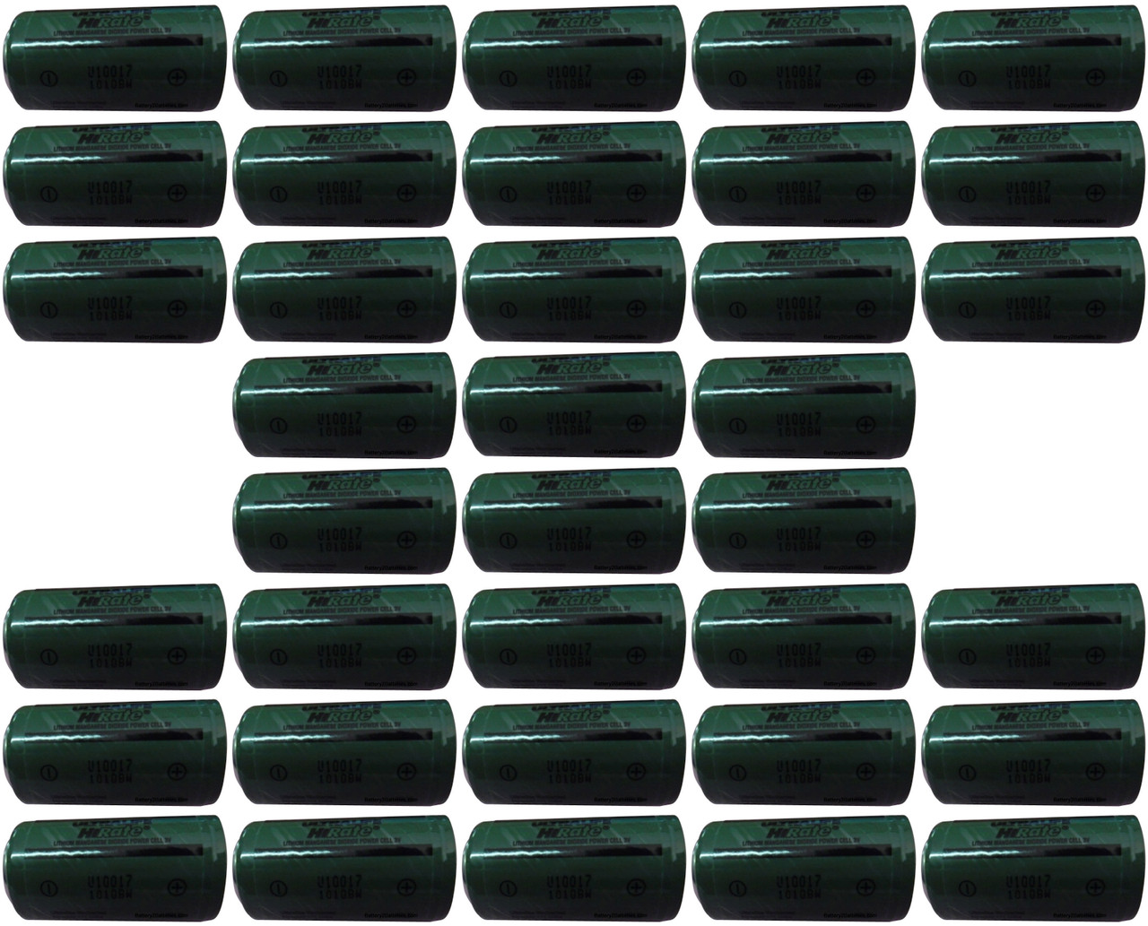 Ultralife U10017 Battery - No Tabs or PTC - 36 Pieces