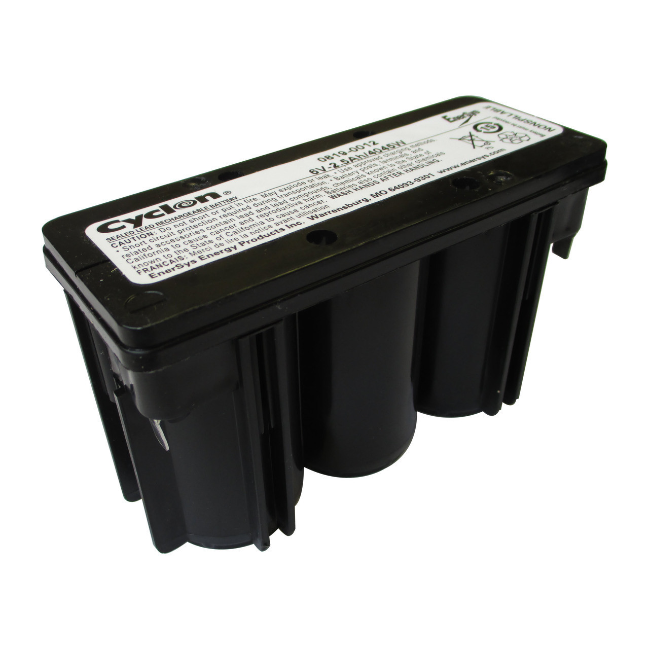 0819-1006 Battery - Enersys Cyclon Monobloc 6V 2.5Ah