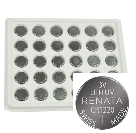 Renata CR1220 - CR1220.IB Battery - 3 Volt 38mAh Lithium - Bulk - 50 Pieces