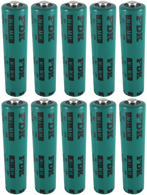 FDK HR-AAAUX AAA Cell NiMH Battery - 10 Pieces - 1.2 Volt 730mAh Flat Top FDK HR-AAAUX AAA Cell NiMH Battery - 10 Pieces - 1.2 Volt 730mAh Flat Top