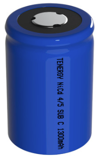 Tenergy 20303 4/5 Sub C Ni-Cd Rechargeable Battery 1.2V 1300mAh