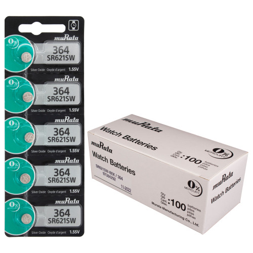 muRata Sony SR44SW - 303 - 357 Button - Watch Battery - 100 Pieces