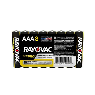 Rayovac AAA AL-AAA - RAYALAAA-SH Ultra Pro Battery (12 Packs of 8)
