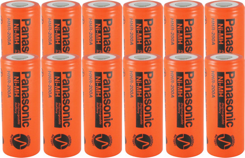 Panasonic HHR-200A 4/5A Ni-MH Battery - 1.2 Volt 2000mAh Flat Top
