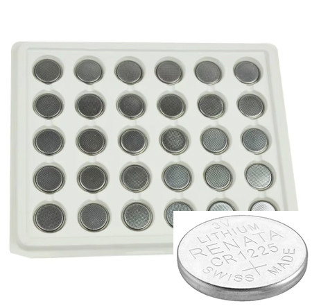Renata CR1225 Battery - 3V Lithium - 50 Pieces