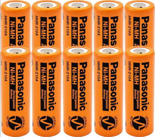 Panasonic HHR-210A A Cell Ni-MH Battery - 1.2 Volt 2200mAh Flat Top